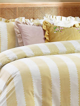 Next Wylder Pink Solene Ruffle Matte Velvet Cushion- Buy online at McGrocer