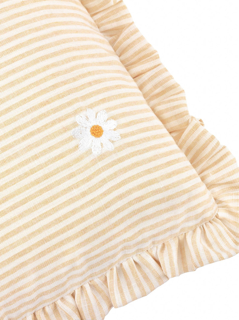 Furn Daises embroidered ruffle cushion 30x50cm UK version