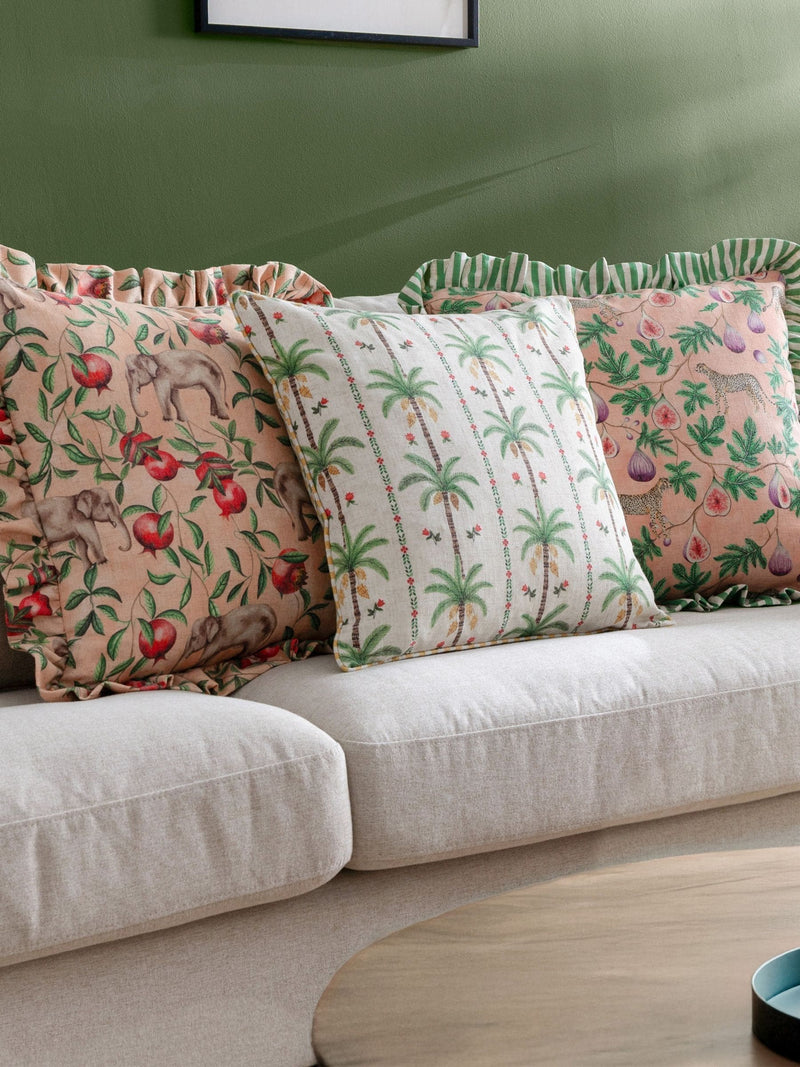 Wylder Tropics multicolour leopard print cushion 45cm, UK version