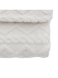 Gallery Home cable knit throw cream texture - British product