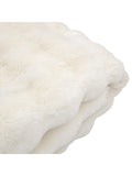 Gallery Home cream marshmallow rabbit fur throw 200x130cm (British brand)