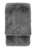 Gallery Home grey roscose faux fur throw 200cm x 130cm (British brand)