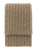 Gallery Home brown luxury melange knit throw 130x200cm, imported from the UK