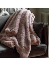 Next Gallery Home Purple Juniper Faux Fur Throw 200cm x 130cm- Buy online at McGrocer