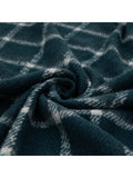 Gallery Home blue check throw 130x200cm - British product
