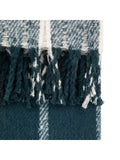 Gallery Home blue check throw 130x200cm - British product