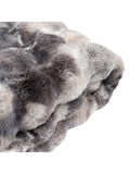 Gallery Home grey marshmallow marble rabbit faux fur throw, UK version