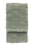 Gallery Home green cross knit throw, imported from the UK