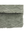 Gallery Home green cross knit throw, imported from the UK