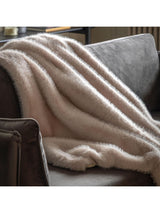 Next Gallery Home Faux Fur Throw Brown Maple 200cm x 130cm- Buy online at McGrocer