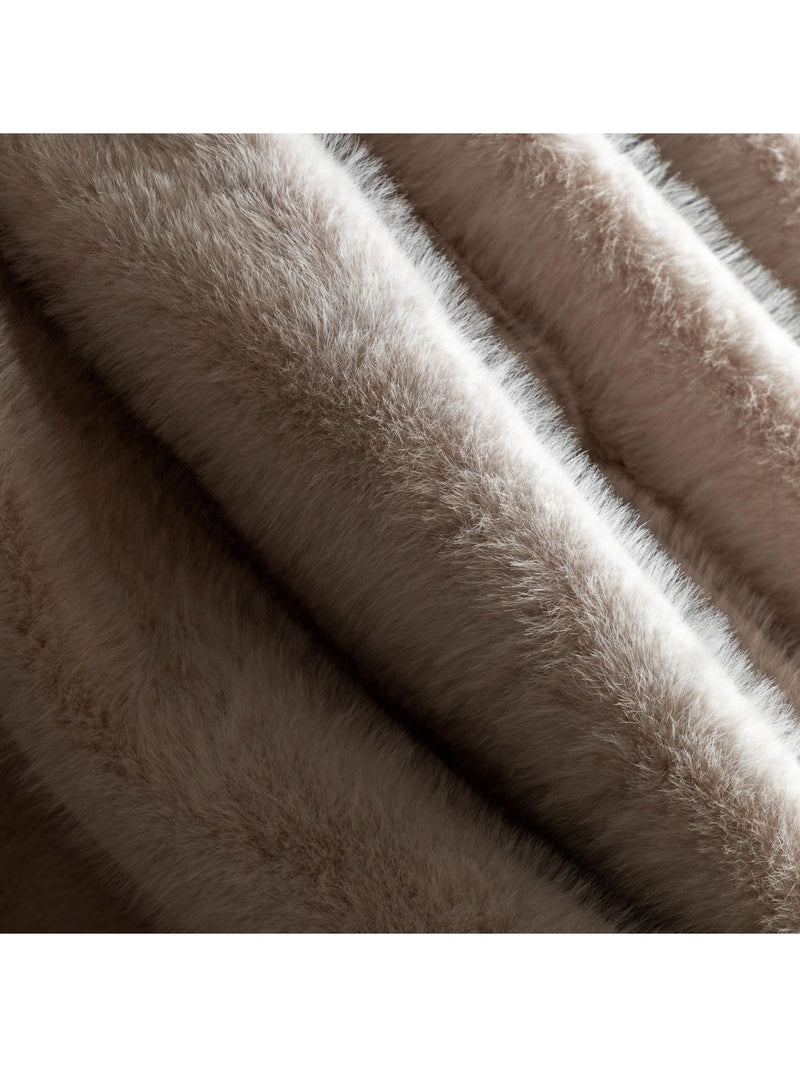 Gallery Home Brown Maple faux fur throw 200x130cm - British product