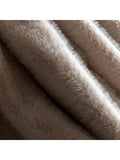 Gallery Home Brown Maple faux fur throw 200x130cm - British product