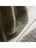Gallery Home Green Teddy Fleece Throw - British product