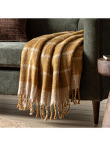 Next Gallery Home Yellow Poly Check Throw- Buy online at McGrocer
