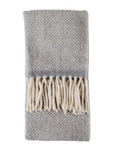 Next Gallery Home Grey Wool Throw 200cm x 130cm- Buy online at McGrocer