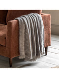 Gallery Home grey willow chenille throw - British product