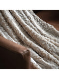 Gallery Home Natural Hampshire faux fur throw, UK version