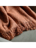 Gallery Home orange boucle throw 200x130cm, UK version