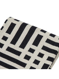 Gallery Home black knitted tassel throw, 200cm by 130cm (British brand)