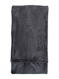 Gallery Home grey rolled flannel fleece throw 200x140cm (British brand)