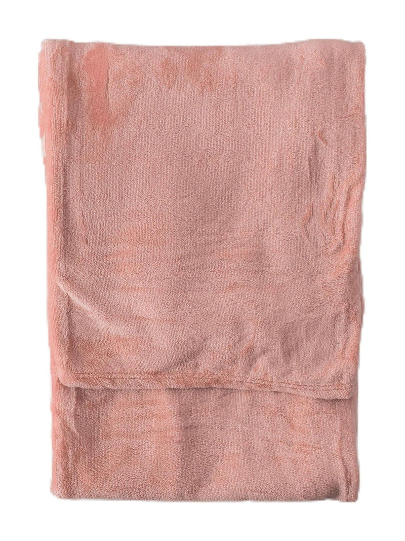 Gallery Home Pink Flannel Fleece Throw (British brand)