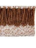 Gallery Home brown herringbone throw 200x180cm - British product