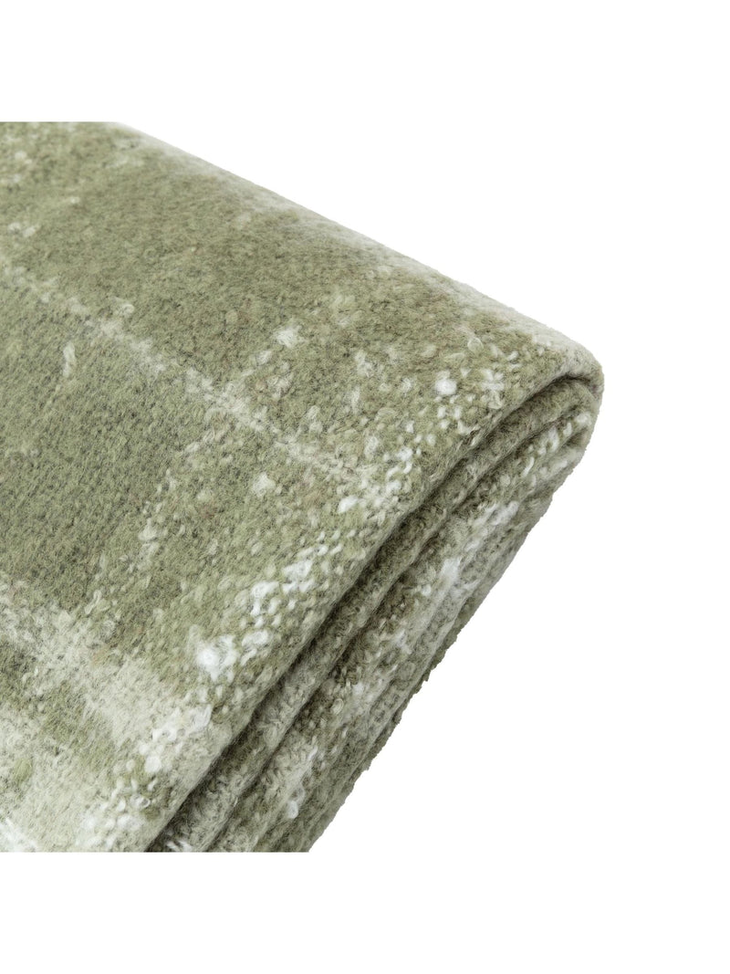 Gallery Home green check throw 200x180cm - British product