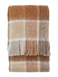 Gallery Home orange check throw - British product