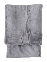 Next Gallery Home Silver Rolled Flannel Fleece Throw 140x200cm- Buy online at McGrocer