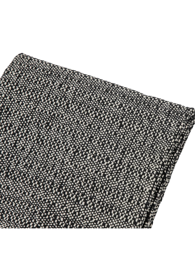 Gallery Home black woven throw with tassel edge - British product