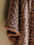 Gallery Home Sherpa throw black herringbone 140x200cm, UK version