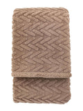 Gallery Home Sherpa throw black herringbone 140x200cm, UK version