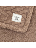 Gallery Home Sherpa throw black herringbone 140x200cm, UK version