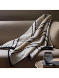 Gallery Home cream scalloped throw, imported from the UK