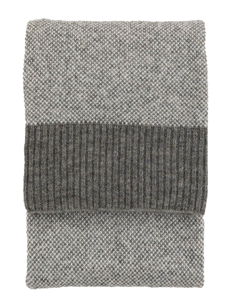 Gallery Home grey knitted throw (British brand)