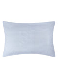 The White Company cloud blue reversible gingham pillowcase (British brand)