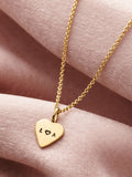 Posh Totty Designs gold tone birthstone heart charm necklace, imported from the UK