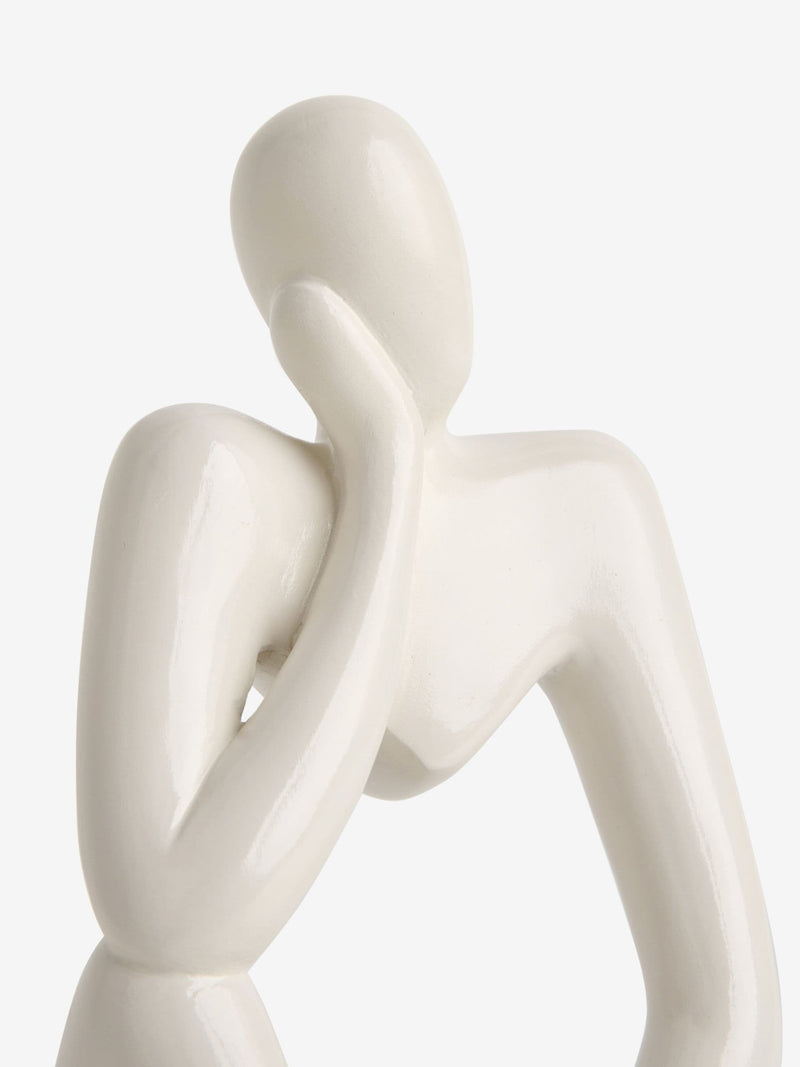 Lipsy white gloss thinking lady ornament 23cm (British brand)