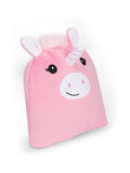 Personalised kids character cushion hooded blanket - British product