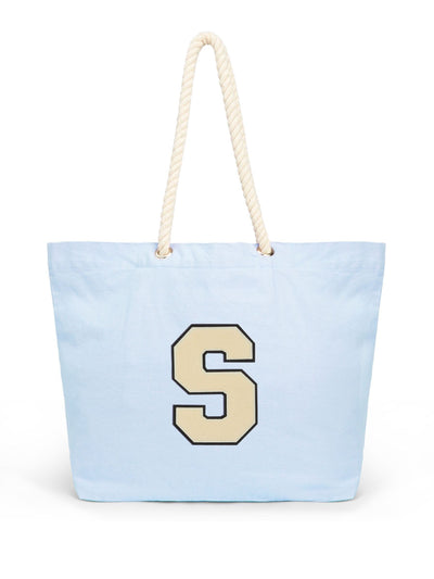 Next Alphabet Personalised Women's Marine Style 100% Cotton Tote Bag- Buy online at McGrocer