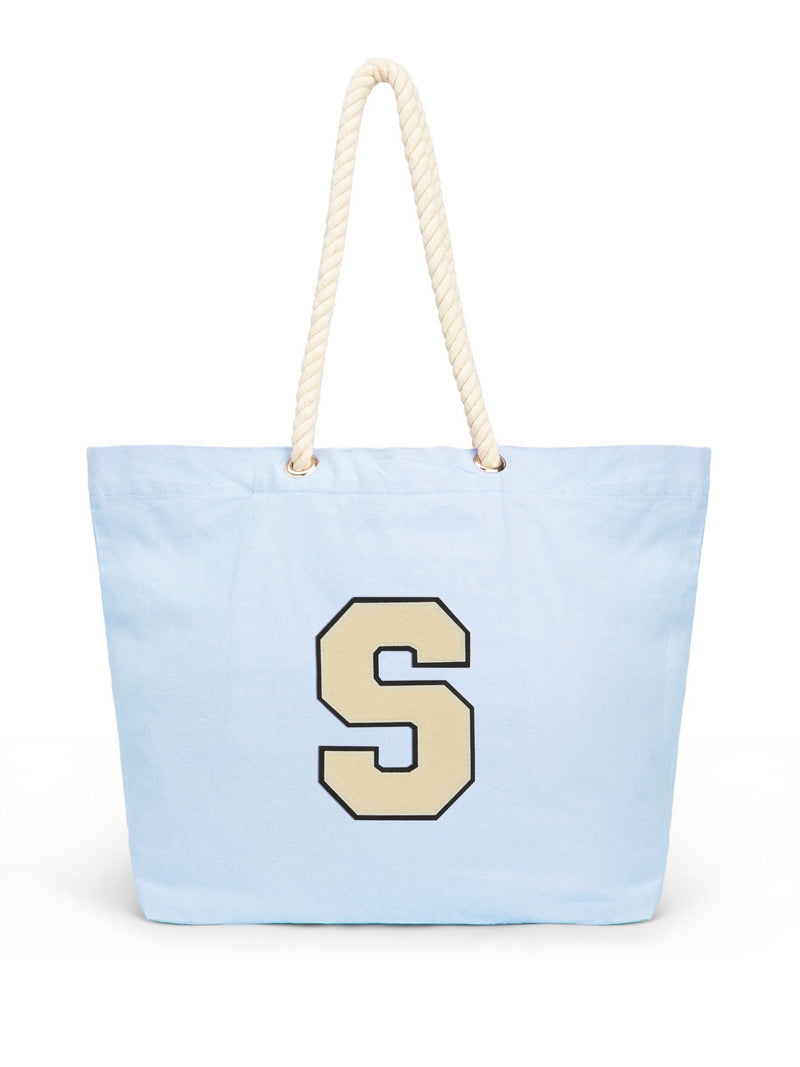 Alphabet personalised marine style cotton tote bag (British brand)