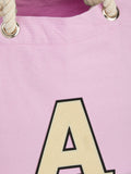 Alphabet personalised cotton tote bag with marine style (British brand)