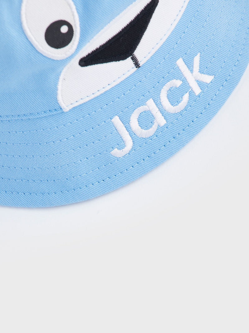 Dollymix personalised baby character bucket hat 100% cotton, imported from the UK