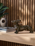 Bronze Hoxley Dachshund ornament - British product