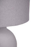 Libra Interiors Rhodes white ceramic table lamp large, UK version