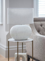 Next Libra Interiors White Oviedo Terracotta Table Lamp- Buy online at McGrocer