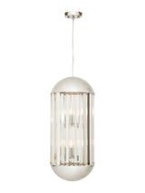Next Fifty Five South Chrome Kensington Townhouse 6 Bulb Pendant Ceiling Light, 197cm Height- Buy online at McGrocer