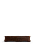 Chocolate brown fox faux fur draught excluder - British product