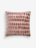 Rebel Spot blush pink velvet cushion 50x50cm - British product