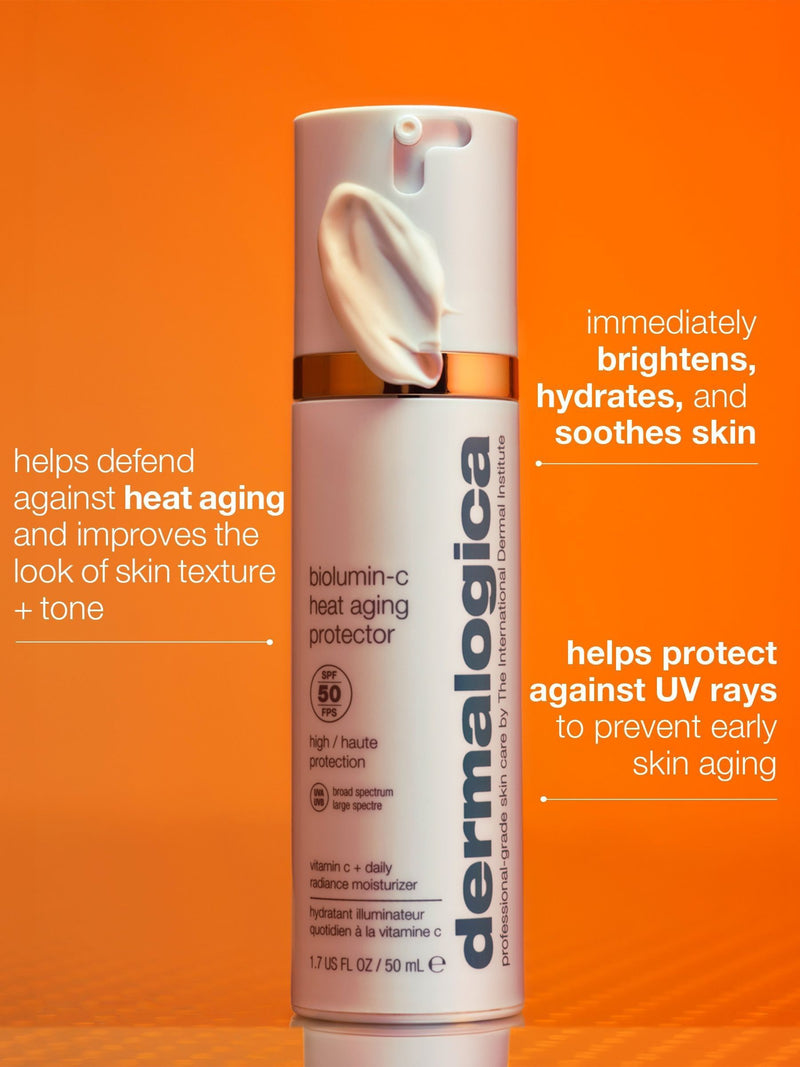 Dermalogica Biolumin-C Heat Ageing Protector SPF50 moisturiser - British product